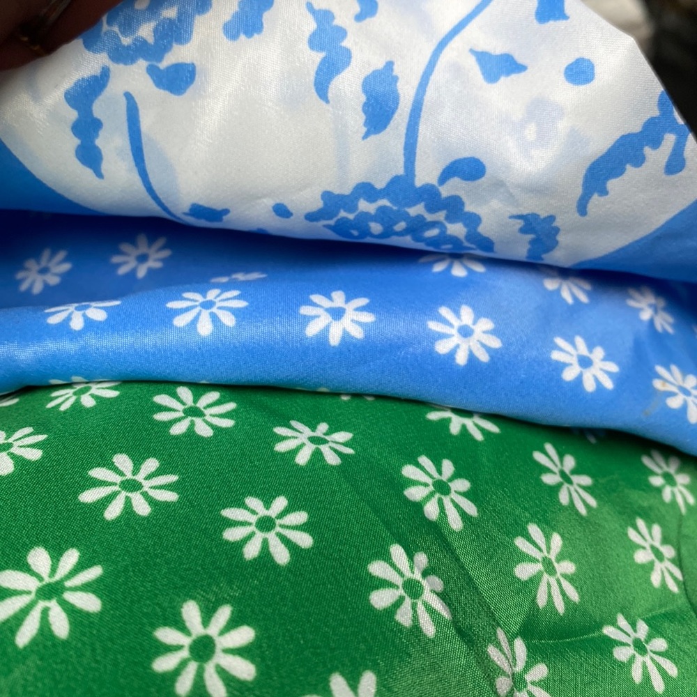 VTG MCM floral square scarf bandana. Made in Japan